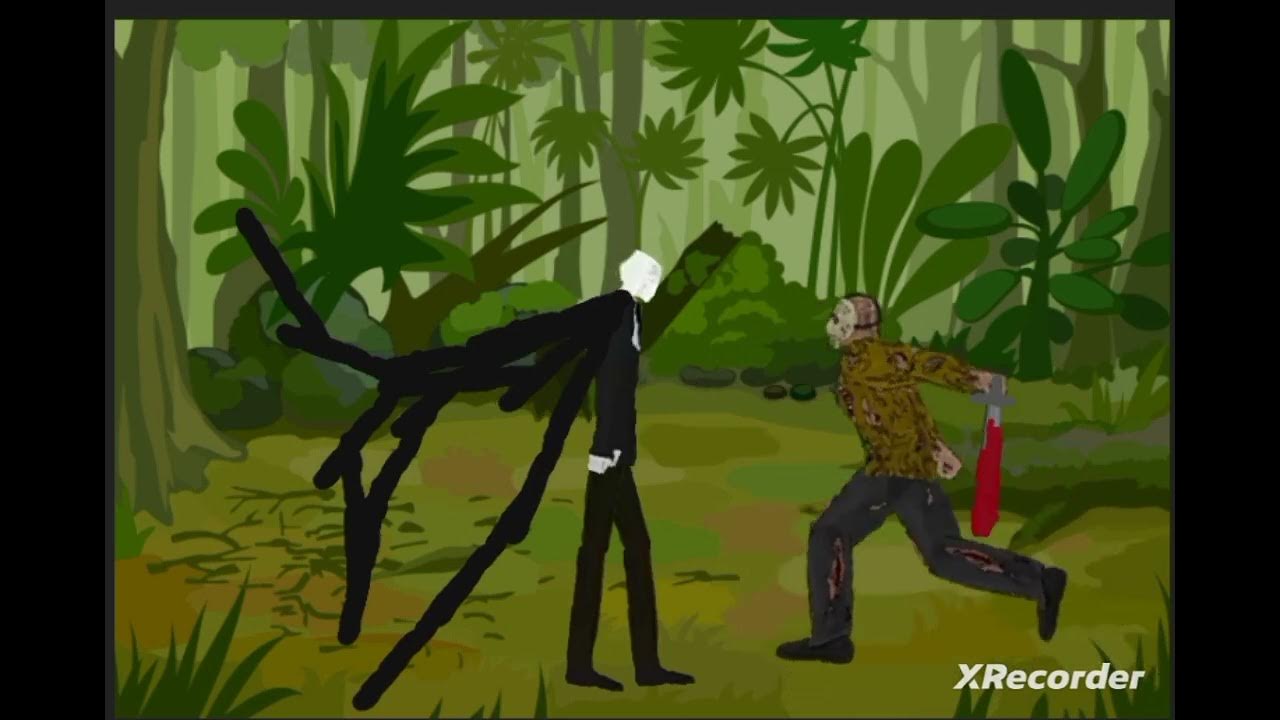 Jason voorhees vs slender Man YouTube