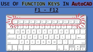 Use of Function Keys From F1 to F12 in AutoCAD