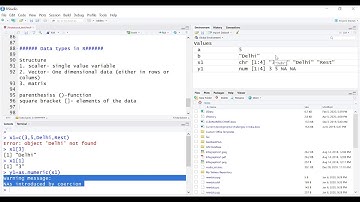 Introduction to R   DataStructure Vector Matrix Video 10 by Dr. Kamal Kumar Murari