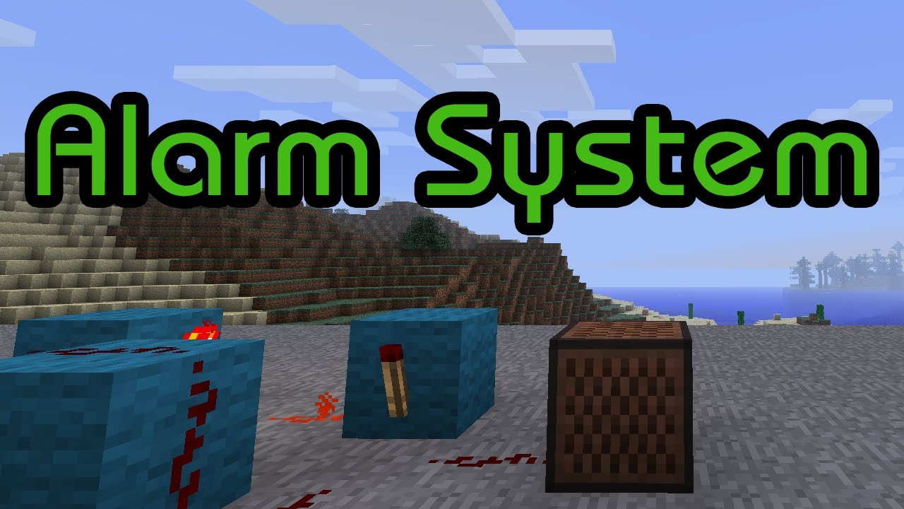 [TUTORIAL] Alarm System - Redstone + Noteblocks - YouTube