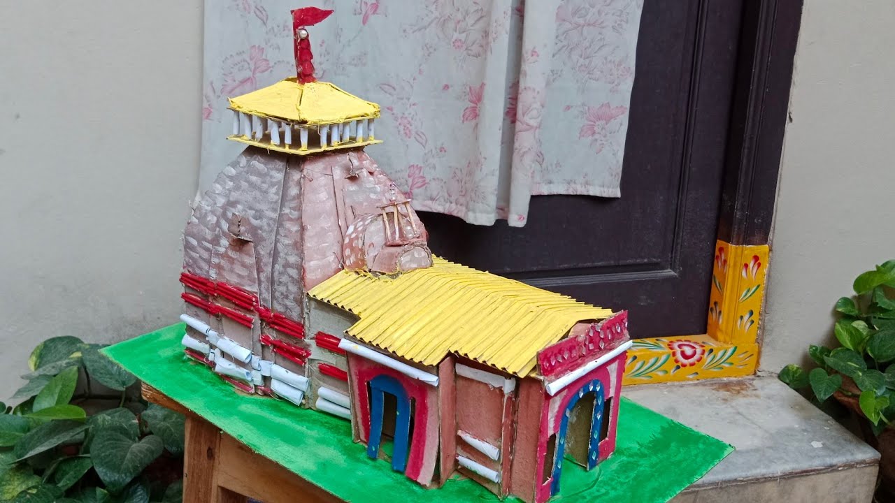 Kedarnath temple model making for school project How to make