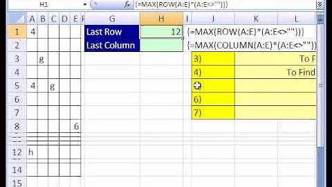 Excel Magic Trick #135: Find Last Row & Column Dynamic Range