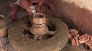 Amazing  Making Pottery by Ancient Skills|| Making clay Pots by Hand|| Pot Making With CLAY