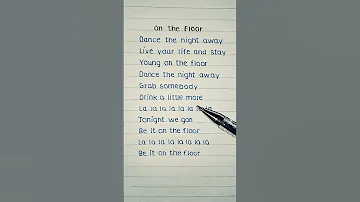 Jennifer Lopez On The Floor Ft Pitbull Lyrics Shorts Lyrics 