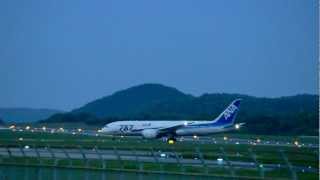 【岡山空港】ANA 657便 Boeing 787-8 Dreamliner(JA808A)Landing