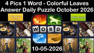 4 Pics 1 Word - ANSWER 05 October 2026 –Colorful Leaves - Daily Puzzle + Bonus (Solution) screenshot 5