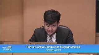 Port of Seattle Commission Regular Meeting Jan 09, 2024