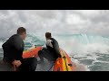 Chasing Surf in a True Kit Inflatable - Crossing the Bar and trying to swamp the boat!