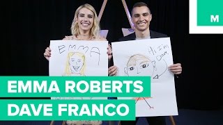 Emma Roberts and Dave Franco Draw Each Other