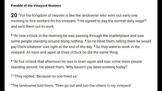 Listen to the Bible Matthew 20 (NLT)