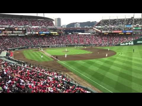 3月27日開幕戦、広島東洋カープ対東京ヤクルトスワローズ戦