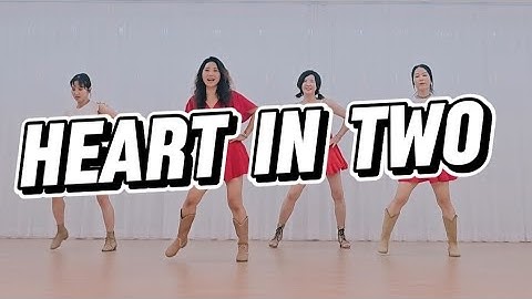 Heart In Two Line Dance /Beginner / 초급수업라인댄스/  Nice music 