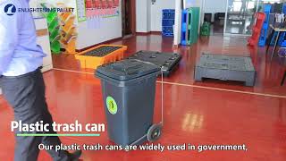 50L Plastic Rubbish Bin Trash Can