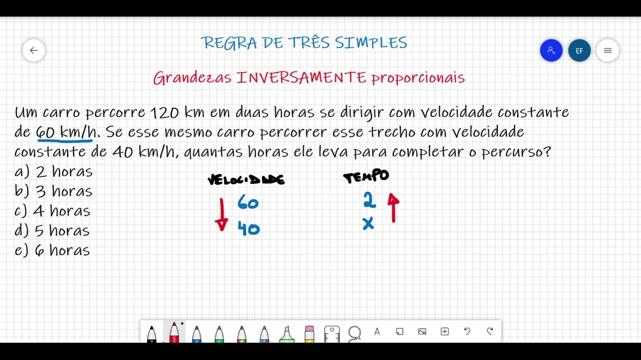 REGRA DE TRÊS SIMPLES \Prof Gis Matemática - Física