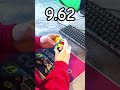 Solved the Rubik's cube in (9.62) seconds