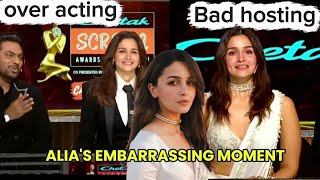 ALIA BHATT BAD HOSTING AT SCREEN AWARDS OVERACTING 