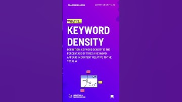 What is Keyword Density | Marketing terms definition