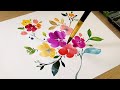 Simple Watercolor Flower Painting