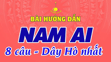 Bài hướng dẫn: NAM AI (8 câu) | Dây Hò nhất (Kép) | Cổ Nhạc Tri Âm