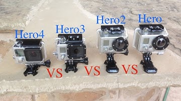 GoPro Hero4 vs Hero3 vs Hero2 vs Hero Slow Motion Testing