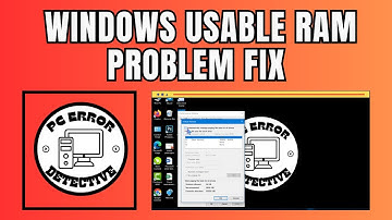 How to Fix Usable RAM Problem Windows 10