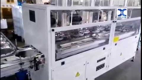 automatic tin can lid cover lining machine 4 head 40-45cpm