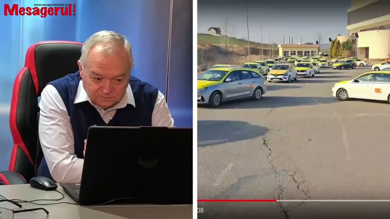 Video. Protestul taximetriștilor, de la București la Piatra Neamț