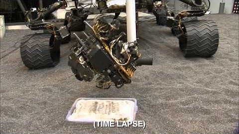 Curiosity Rover Sampling System Scoop Test