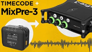 Timecode on Sound Devices MixPre-3 | Deity TC-1 + MixPre-3