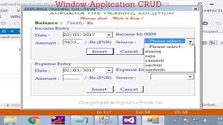 Window Application CRUD Operation