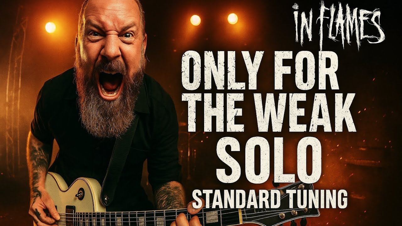 🔥 ONLY FOR THE WEAK Solo | In Flames Guitar Tutorial 🎸 Standard Tuning con Tabs | Moi Guitar
