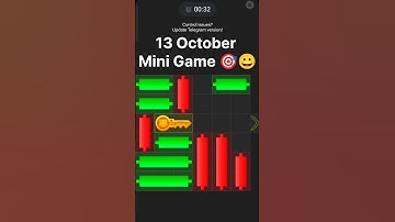 How I Mastered the 13 October Mini Game Puzzles Challenge #hamsterkombat #short #shorts #minigames