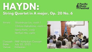 [PMF 2023] Haydn: String Quartet Op. 20-6 / ハイドン：弦楽四重奏曲 イ長調 作品20-6