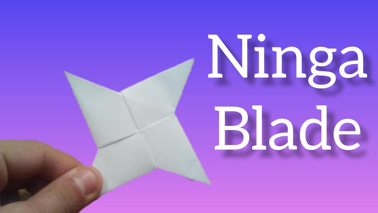 How to make Ninja blade with paper YouTube
