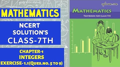 NCERT Solutions Class 7 Maths Chapter 1 Integers (Ex. 1.1) Q 5-9