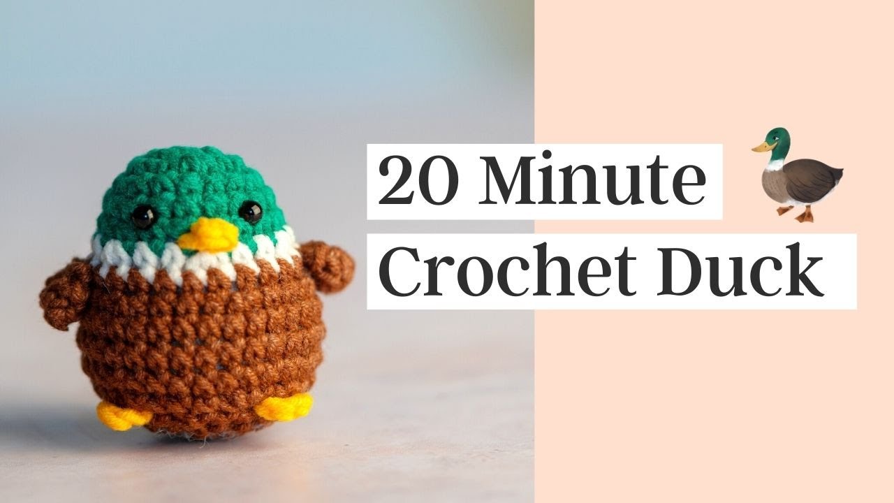 How To Crochet Baby Mallard Duck - Amigurumi Mallard Duck Free Pattern