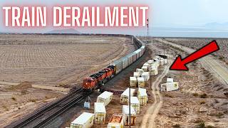 TRAIN DERAILMENT IN SIBERIA - 100 CARS BLOWN OVER BY STRONG WINDS
