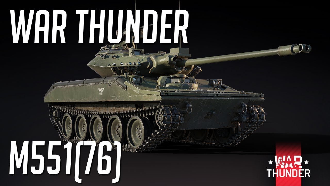 War Thunder: Conheça o M551(76) Sheridan - O Tanque Leve Premium - Gameplay e Dicas!