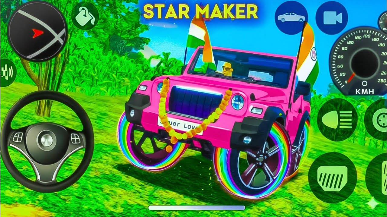 Modified Mahindra Thar Car 👿😬👿 Games: Indian Cars ( Gadi Wala Game ) Car Game Android #Gameplay