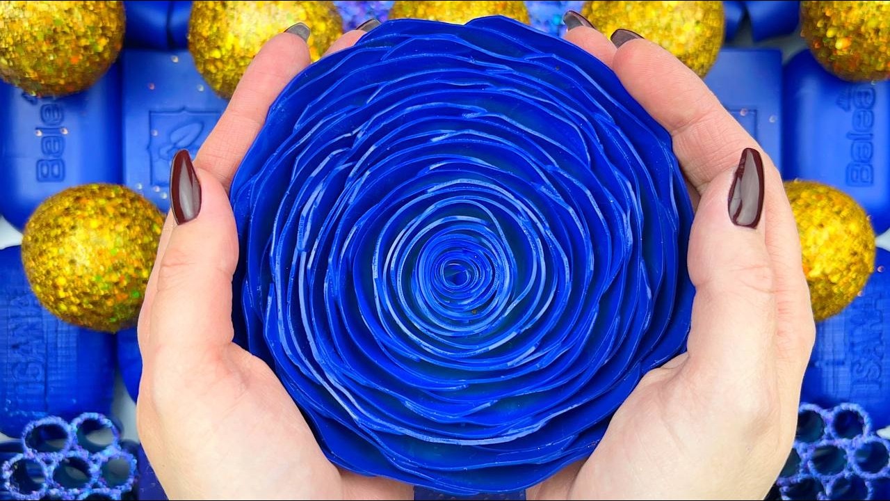 [ASMR] Anxiety Relief: Deep Starch Soap Crushing, Crunchy Glitter Foam & Soft Brain Massage