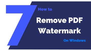 How to Remove Watermark from PDF on Windows | PDFelement 7