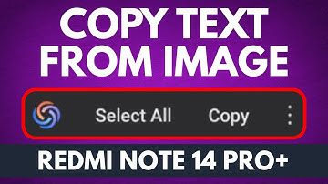 How to copy Text from image in Redmi note 14 pro plus || Ai Feature