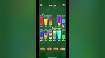 A relaxing Water Sort Puzzle Level 4545 game play