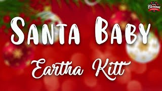 Video thumbnail of "Eartha Kitt - Santa Baby ( Lyrics Video )"