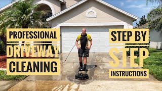 Pressure Washing Concrete Driveway  The Professional Way