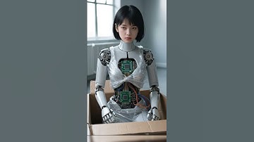 Abandoned Humanoid Robot Found in Cardboard Box 😢 #LonelyRobot #FutureTech