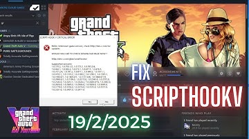 Hướng Dẫn Fix Lỗi SCRIPT HOOK V CRITICAL ERROR ( Update 19/2/2025 ) | Hạ Về Bản 3411