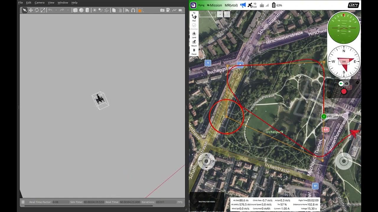 Quadtailistter VTOL with PX4 Gazebo SITL simulation YouTube
