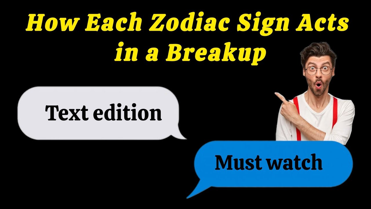 How Each Zodiac Sign Acts in a Breakup | Like | Share |