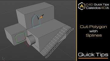 Cut Polygon with Spline (C4D Tips #2)